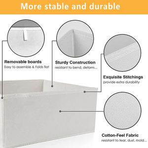 Alta qualidade dobrável 8 pacotes, armário, gaveta divisor, meia, roupa íntima, armazenamento, organizador de gavetas - Product Image 2