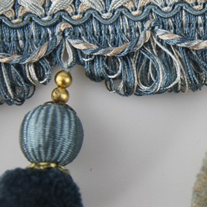Frange Decorative <span class=keywords><strong>Colorate</strong></span> in Poliestere 100% con <span class=keywords><strong>Perline</strong></span>, Accessorio per Tende, 8cm, Direttamente dalla Fabbrica - Product Image 2