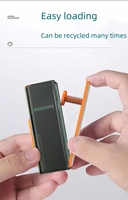 Lohas Vente en gros Distributeur de fil dentaire en plastique dans une boîte de rangement Petit étui portable Support remplaçable réutilisable avec miroir