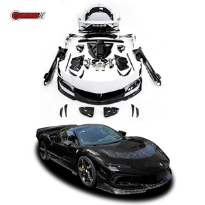 ชุดแต่งคาร์บอนไฟเบอร์แห้งสไตล์ MSY สำหรับ Ferrari SF90 ราคาโรงงาน ชุดแต่งรอบคัน ประกอบด้วยกันชนหน้า-หลัง สเกิร์ตข้าง ฝากระโปรง - Product Image 4