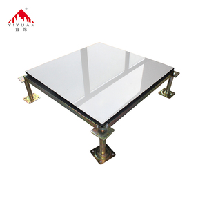Plancher surélevé antistatique en céramique entièrement en acier YIYUAN 600x600mm pour salle de serveurs de centre de données, usage intensif - Product Image 1