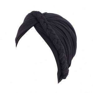 Nouveau turban tressé pour femme, foulard musulman, idéal pour la plage, usage quotidien, toutes saisons, ajustable, confortable, mode, couvre-chef, pour cheveux, fête, décontracté - Product Image 3