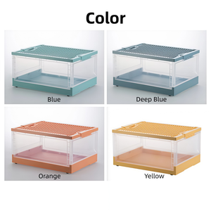 Contenedor de Almacenamiento Grande, Caja de Plástico Plegable para Ropa, Organizador con Ruedas - Product Image 2