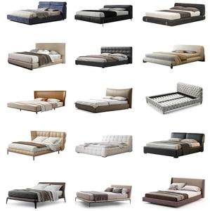 Cama Doble Moderna y Sencilla Diseño Orejas de Elefante con Función Reclinable, Almacenamiento y Paquete Suave de Lujo Ligero para Dormitorio Principal y Bodas - Product Image 3