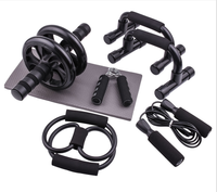 Kit de rouleau de roue d'entraînement musculaire, équipement de gymnastique, rouleau Abdominal, support Push-up, ensemble de maison de 7 pièces, Fitness abdominal