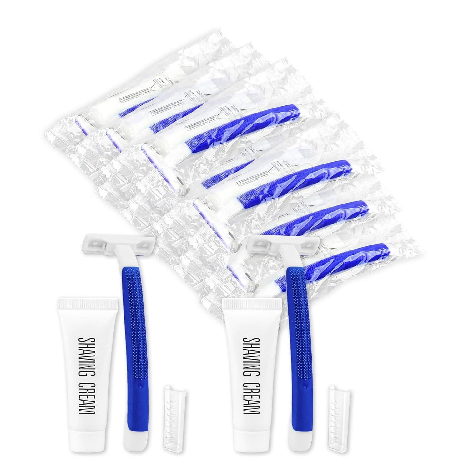 Custom Logo Hotel Shaving Kit Disposable Razor and Recyclable Shaving Cream
