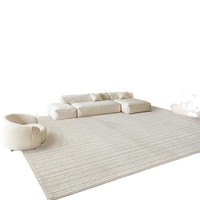 Tapis haut de gamme sur mesure tissé à la machine en laine de Nouvelle-Zélande pour salon, chambre à coucher minimaliste italienne, table basse, villa de luxe supérieure