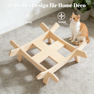 Giường ngủ cho chó mèo cao cấp hình hoa, dài 55cm, rộng, kiểu ghế sofa, thời trang, đệm mút gỗ, đồ nội thất ngủ - Product Image 6