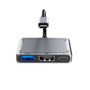 Nouveau concentrateur <span class=keywords><strong>USB</strong></span> <span class=keywords><strong>C</strong></span> 3 en 1 en aluminium <span class=keywords><strong>vers</strong></span> <span class=keywords><strong>DisplayPort</strong></span>, <span class=keywords><strong>USB</strong></span> 3.0 DP 1.4 8K 60Hz 4K <span class=keywords><strong>144Hz</strong></span>, concentrateur <span class=keywords><strong>USB</strong></span> <span class=keywords><strong>C</strong></span> pour station d'accueil Macbook - Product Image 1