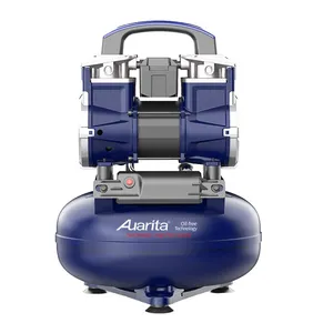 Auarita 1180w 220V 50Hz Portable Piston Air Compressor 8Bar 10L Oilless Oil Free Silent Air Compressor