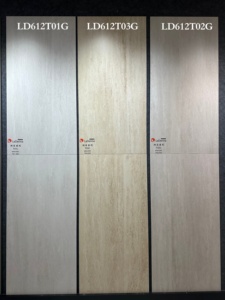 Carreaux de sol en porcelaine imitation pierre beige moderne LDN 600X1200MM, aspect mat, motif français Versailles, pour villa et centre commercial - Product Image 2