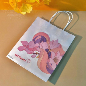 Commercio all'ingrosso al dettaglio di lusso riciclato Logo personalizzato stampa di gioielli regalo scarpe vestiti portano carta Kraft sacchetti per la spesa di imballaggio - Product Image 2