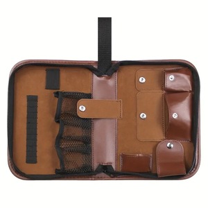 Étui multifonctionnel pour accessoires de golf pour hommes et femmes, porte-accessoires de golf, étui en cuir zippé avec plusieurs compartiments - Product Image 1