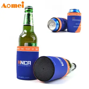 AOMEI Wholesale Customize Silk Screen Sublimation Print 5MM Neoprene Stand Beer Drink Can Cooler Stubby Holder Sleeve