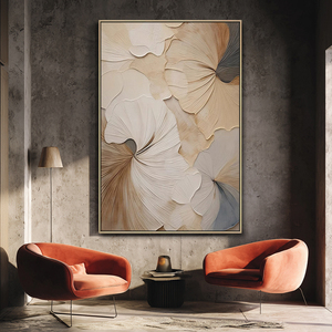 Vente en gros d'art mural sur toile encadrée 3D en <span class=keywords><strong>acrylique</strong></span> peint à la main, moderne, pour la décoration de la maison et des hôtels, peintures abstraites de fleurs - Product Image 1