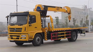 La cina ha fatto il camion di rimorchio del letto piatto del caricatore di auto 10 tonnellate demolitore del carro attrezzi con la gru - Product Image 4