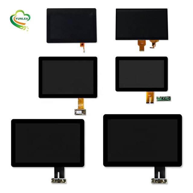 Yunlea Large LCD TFT Display 10.1 12.1 15.6 18.5 Inch Optical Bonding LCD Touch Module With HD-MI