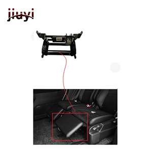 Repose-pieds en cuir pour siège de voiture, accessoire de luxe, en carton, acier noir, métal, Q50, accoudoir en carbone, siège général JIUYI - Product Image 6