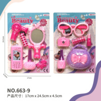 LASIVE TOYS Ensemble de jeu de rôle pour filles, jeu de maquillage et de coiffure princesse, salon de beauté, jeu de rôle coiffeur