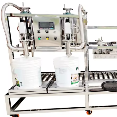 Automatic Paint Filling Machine for Cosmetic Water Chemical Applications High-Accuracy Pump Gear Filling System Motor 1 Year