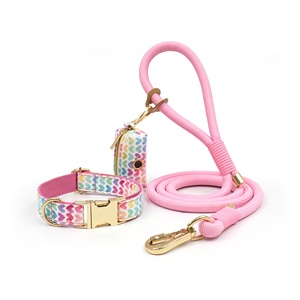 Vật Nuôi Các Mặt Hàng Hot Người Bán Vòng Cổ 2025 Tùy Chỉnh In Con Chó Vòng Cổ Thời Trang Con Chó Cổ Áo Và Dây Xích Thiết Lập Sang Trọng Doggie Phân Của Túi Chủ - Product Image 5
