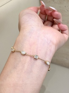 Bracelet en or 18 carats avec diamants de laboratoire de luxe Xinfly, bracelet tennis élégant, vente en gros de bijoux haut de gamme, bracelet cadeau, fabricant direct - Product Image 4