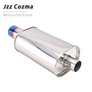 निकास कार उत्सर्जन 8.5 "* 6" अंडाकार सीधे प्रवाह सिल्न्सर 63 मिमी इनलेट 89 मिमी आउटलेट सार्वभौमिक निकास खेल मफलर - Product Image 3