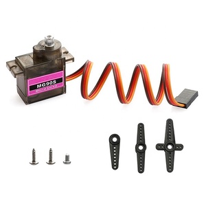 ไมโคร <span class=keywords><strong>MG90</strong></span> 9 กรัม เซอร์โวมอเตอร์เกียร์โลหะ แบบอนาล็อก 4.8V-6V Tower Pro MG90S สำหรับเฮลิคอปเตอร์บังคับวิทยุ เครื่องบิน เรือ รถยนต์ - Product Image 3