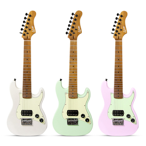Chitarra Elettrica Junior da 30 Pollici per Bambini, Corpo in Legno di Pioppo Torrefatto Opaco, Doppi Pickup Humbucker, Chitarra di Piccole Dimensioni, Vendita all'Ingrosso dalla Fabbrica - Product Image 1