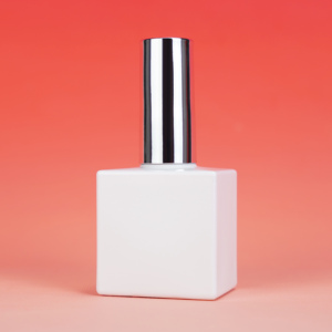 Chai lọ đựng sơn móng tay gel cao cấp, in <span class=keywords><strong>logo</strong></span> tùy chỉnh, 23ml 20ml 18ml, chai thủy tinh vuông trắng lớn, trống - Product Image 5