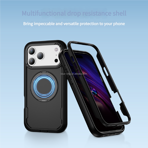 Custodia Protettiva Robusta 2 in 1 in TPU e PC Antiurto con Supporto e Ricarica Magnetica per <span class=keywords><strong>iPhone</strong></span> 17 Air <span class=keywords><strong>Pro</strong></span> <span class=keywords><strong>Max</strong></span> - Product Image 4