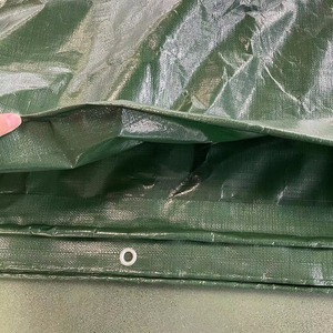 Wolf Double Sided Dark Green Tarp Plastic Sheet Waterproof Sunscreen Antiaging 100x150cm Outdoor Cover - Product Image 3