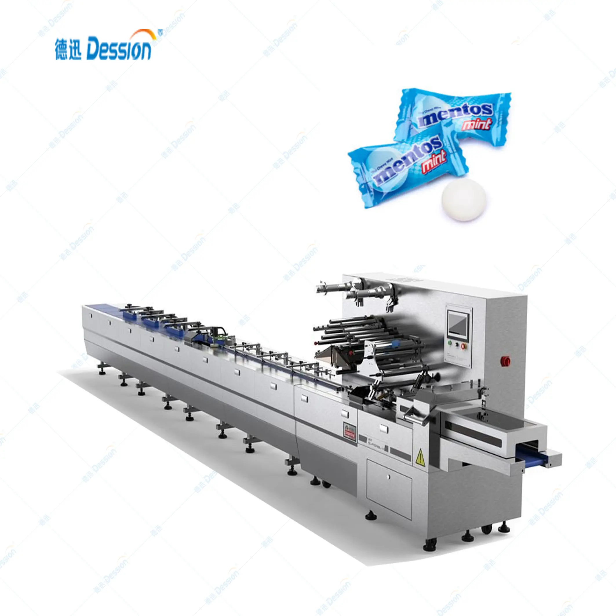 Excellent quality candy pillow packing packaging machine system