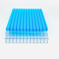 Plaques alvéolaires professionnelles en polycarbonate pour projets de serres agricoles, anti-buée, protection UV, taille personnalisée