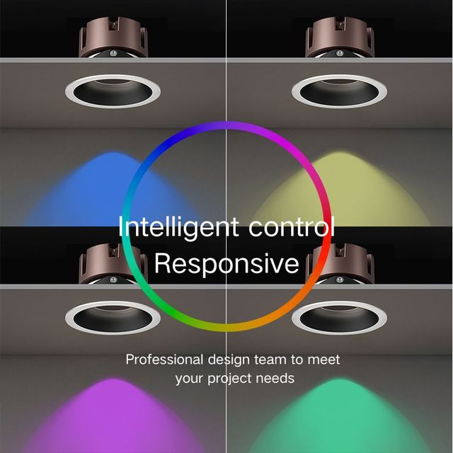 MR16 Zigbee Wifi Dali Smart Downlight RGB CCT Tunable Matter Tuya Alexa Google Homekit Sensor Control Recessed Ceiling Downlight