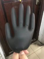 Gants d'examen en nitrile jetables SONICE bleu noir 28 cm, sans poudre, résistants aux produits chimiques, respirants, imperméables, résistants à l'huile