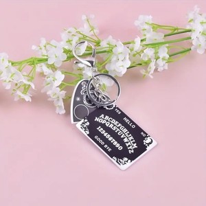 Llavero Acrílico con Tarjeta de Corazón para Mujer, 1 Unidad, Horóscopo, Monedero, Mochila, Amuleto para Llave de Coche - Product Image 3