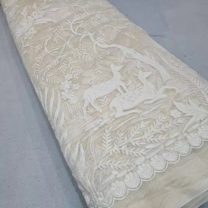 Tela de bordado malté, tela de encaje con lentejuelas, tela de malla al por mayor para abayas, caftanes, prendas de vestir, compras al por mayor, exportación. - Product Image 3