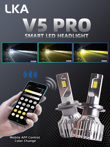 Sanvi V5 PRO tự động nóng bán ứng dụng điều khiển H4 <span class=keywords><strong>led</strong></span> đèn hai màu 6000K IP68 siêu sáng đèn pha Bóng đèn cho Accord mới - Product Image 5