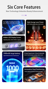 ปากกาเลเซอร์พิโกวินาที 2-in-1 รุ่น Ice Hammer 1064/532nm กำจัดเม็ดสีรอยสักแบบพกพา สำหรับทั่วร่างกาย ช่วยระบายความร้อนผิว บรรเทาอาการระคายเคือง กันน้ำ - Product Image 5