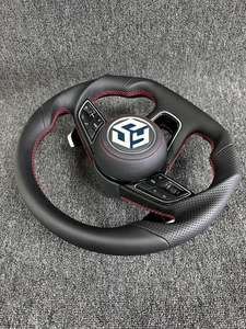 Volant en cuir pour Audi A3 8P A4 B8 A5 B8 A6 C7 A7 C7 A8 D4 Q3 Q5 Q7 <span class=keywords><strong>S4</strong></span> S3 S5 S6 RS4 RS6 TT <span class=keywords><strong>MK2</strong></span> - Product Image 6