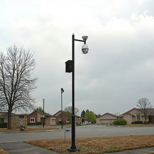 Pólo Elétrico Inteligente para Monitoramento de Segurança Circular com Câmera <span class=keywords><strong>CCTV</strong></span> em Aço Inoxidável Personalizado de Fábrica 3m 4m 5m 6m 50 - Product Image 2