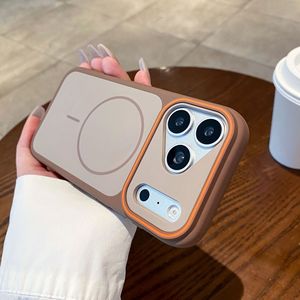 Coque pour iPhone 17 Pro Max, double couleur, magnétique, avec grande fenêtre, finition mate, protection intégrale anti-chute - Product Image 5