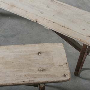 <span class=keywords><strong>Banc</strong></span> vintage en teck 60 ans pieds en <span class=keywords><strong>fer</strong></span> d'origine Rajasthan décor intérieur extérieur rustique polyvalent élégant - Product Image 5