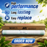 Membrane RO haute efficacité Morui SW 4040 220V pour traitement et purification de l'eau, garantie 1 an, moteur, engrenage, cœur, eau de mer