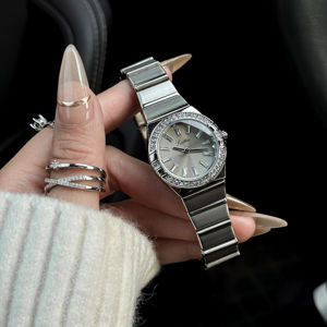 Scottie 9698 Quartz étanche cadran coloré bande en acier inoxydable mouvement Inport 28mm boîtier rond montre à la mode pour dame - Product Image 4