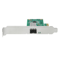 Carte réseau optique filaire externe Lekuo Intel I210 1G SFP+ PCIe - Adaptateur réseau optique Gigabit de qualité professionnelle - En stock
