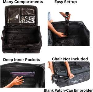 Free Sample Custom <b>Foldable</b> Dance Garment Bag <b>Trolley</b> Dance Bags for Girls Dance Competition Duffle Bags with Rack - Product Image 6