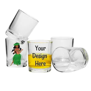 Vasos de chupito personalizados de 3oz y 90mL, sublimación de logotipo grueso Premium, vasos de chupito de Puerto Rico, espacios en blanco, vaso de chupito de hielo de 2 oz