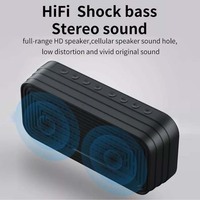 Drahtloser BT-Lautsprecher mit mehreren Funktionen und tragbarem FM-Radio-Mini-Kartenspiegel-Wecker Sound Dual-Wecker